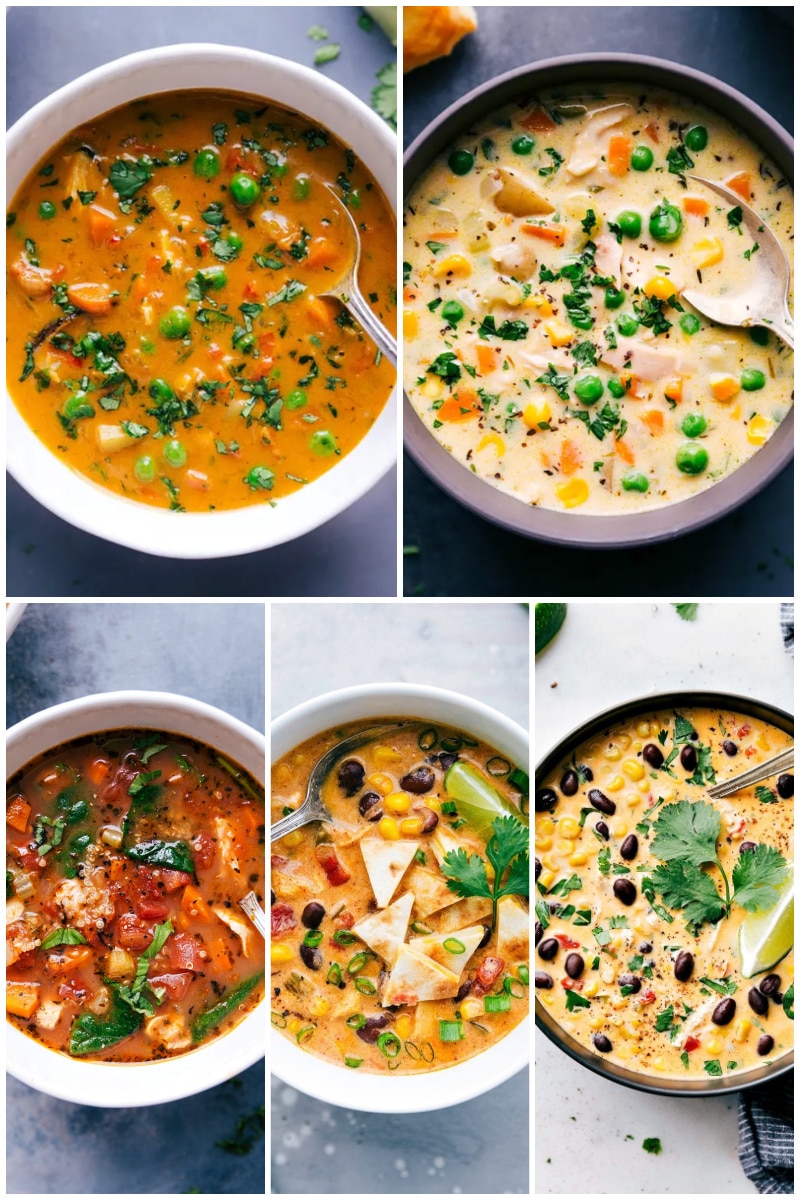 Collage of Chicken Soup recipes