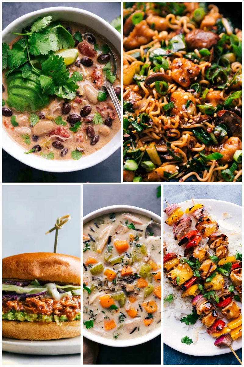 Collage of chicken thigh recipes