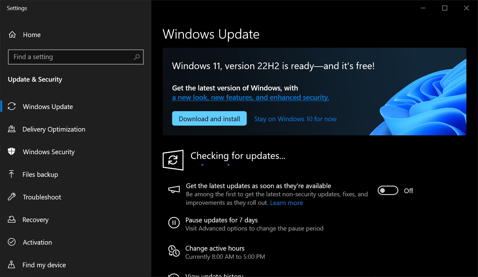 Faster Windows Update on Windows 10