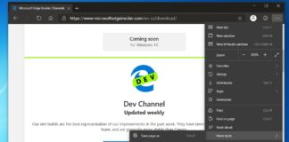Microsoft Edge Dev