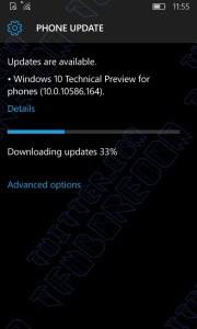 Windows 10 Mobile build 10586.164